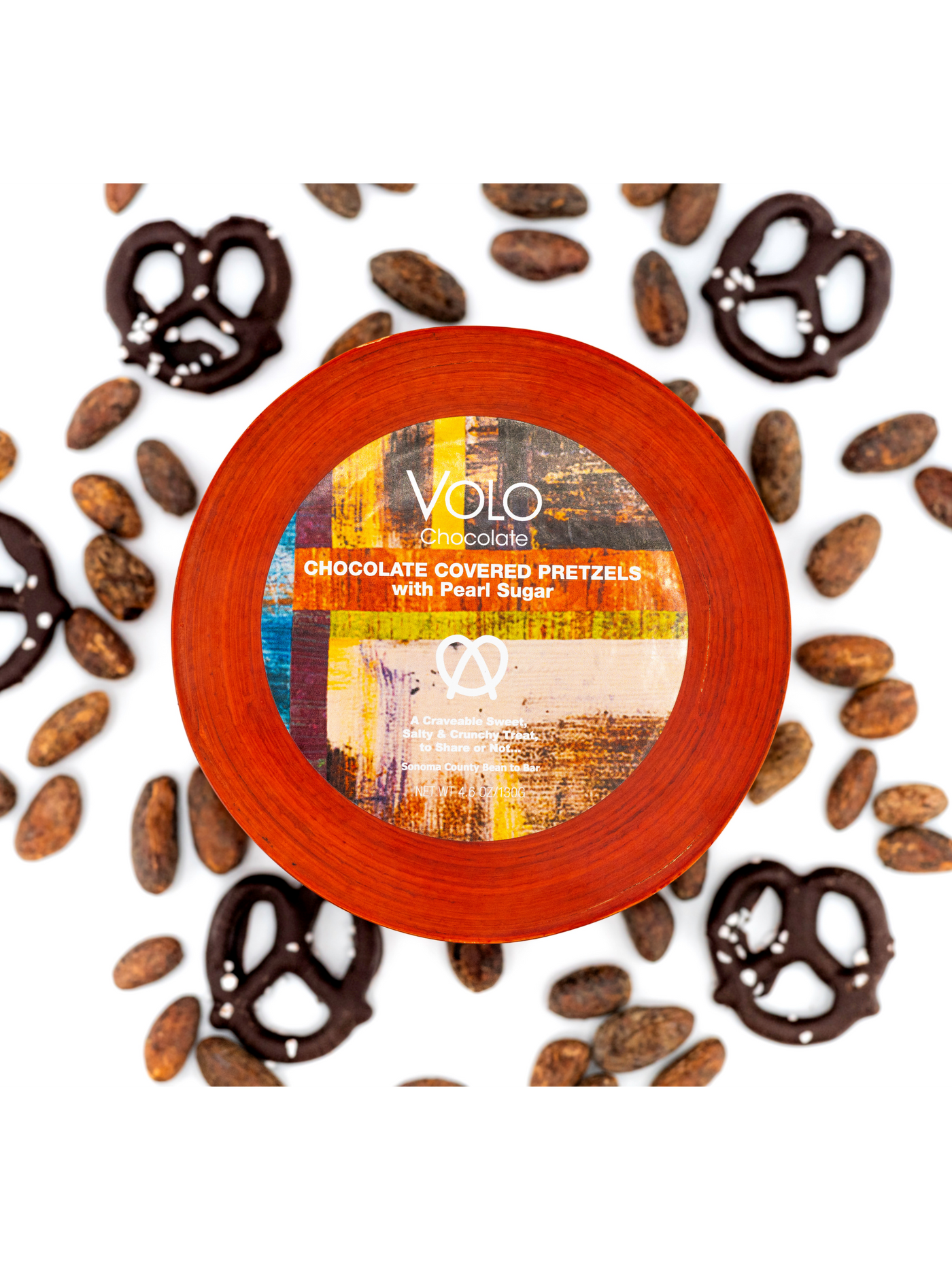 VOLO Chocolate Covered PRETZELS with Pearl Sugar