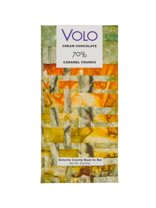 70% DARK CREAM CHOCOLATE CARAMEL CRUNCH salted toffee + cream